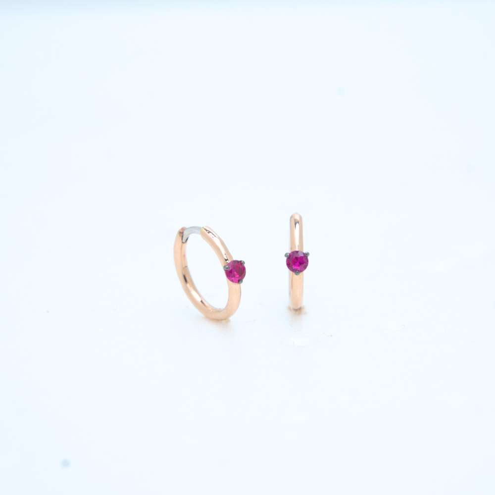 Ruby hoops 