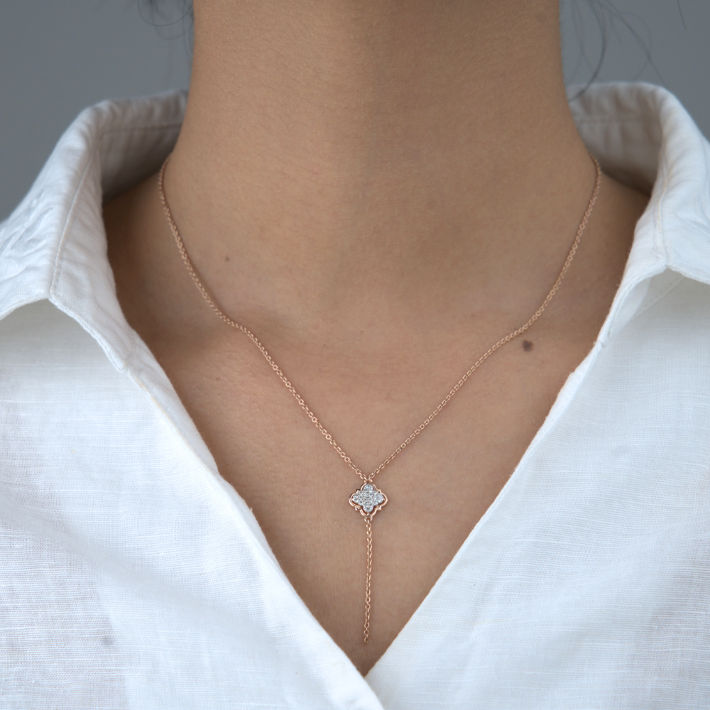 Geometric Diamond Necklace